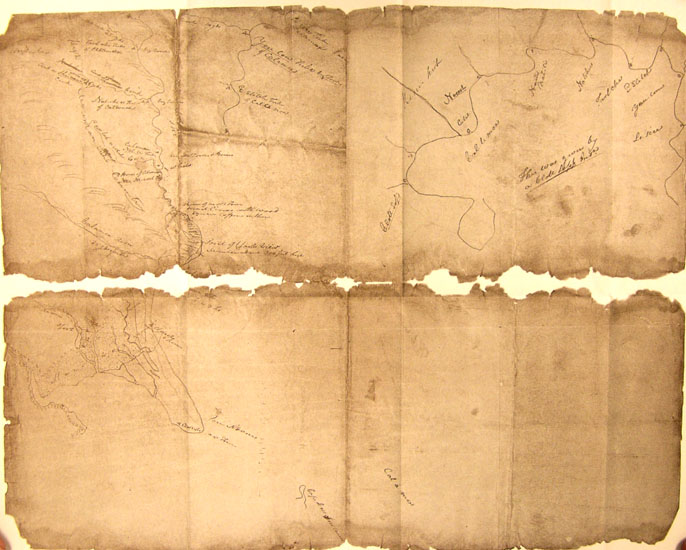 Sketch map given by a Clatsop Indian